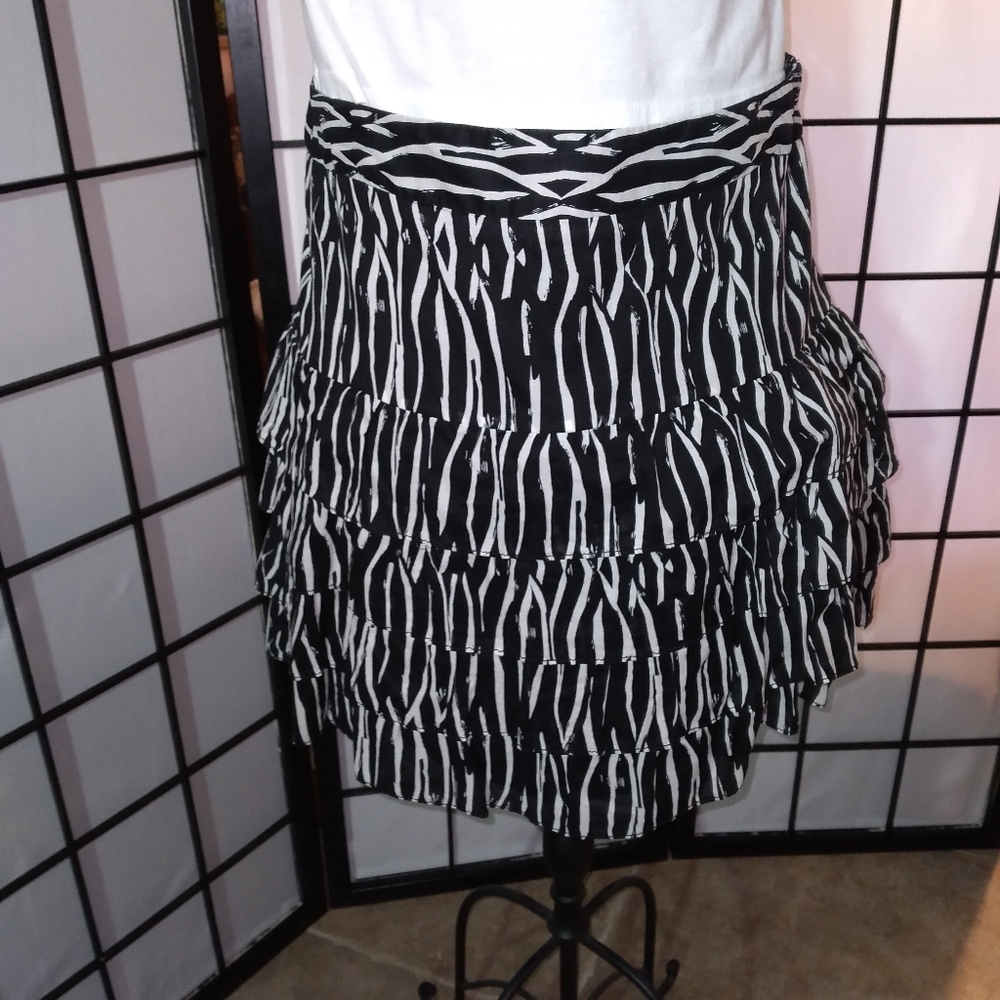 27A. Ann Taylor LOFT Ruffled Cotton Skirt - Picture 13 of 14